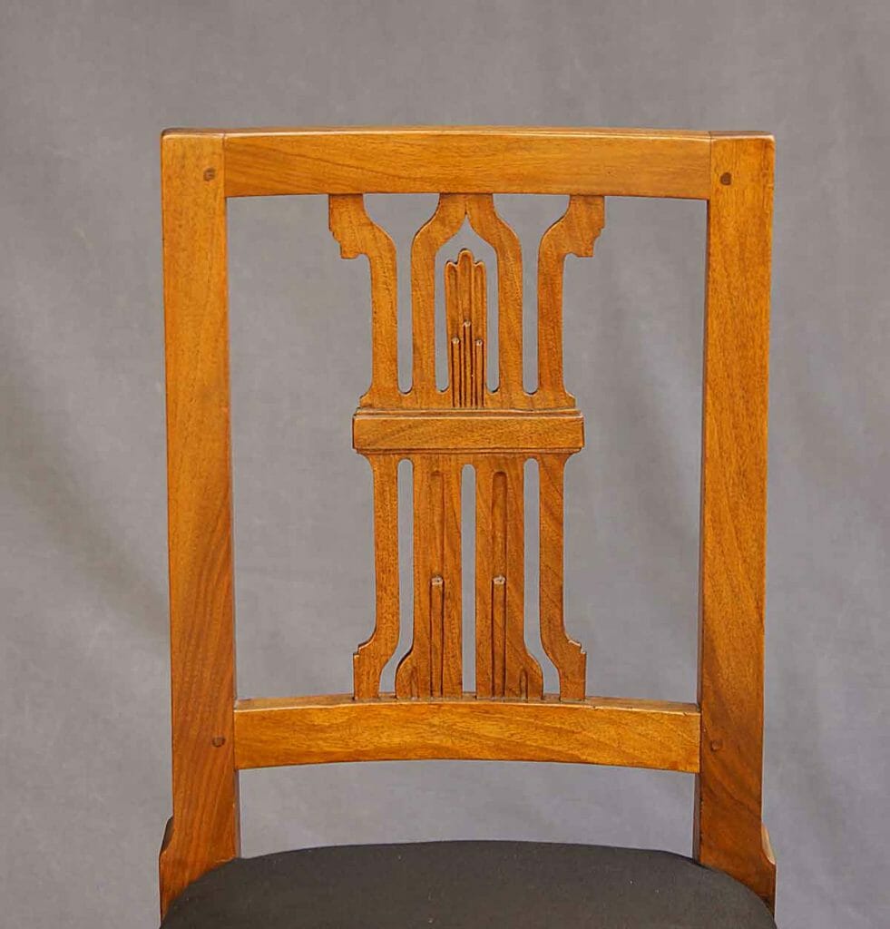 Rückenlehne Biedermeier-Stuhl